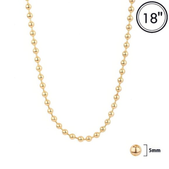 Polished Bead Chain Necklace - Picture 1 of 2